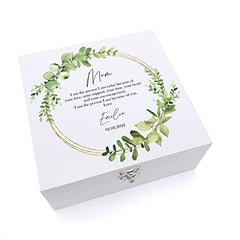 ukgiftstoreonline Personalised Mother Of The Bride Wedding Keepsake Wooden Box