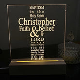 Personalised Baptism Gift LED Lamp Gift