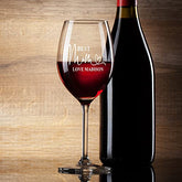 Personalised Best Mum Gift Wine Glass Boxed