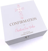 ukgiftstoreonline Personalised Confirmation Ornate Cross Keepsake Wooden Box