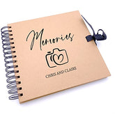 Personalised Memories Love Camera Brown Scrapbook Photo Album