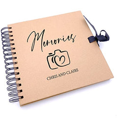 Personalised Memories Love Camera Brown Scrapbook Photo Album