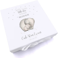 ukgiftstoreonline Personalised Twinkle Twinkle Little Star Elephant Keepsake Memory Box