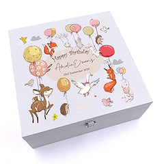 ukgiftstoreonline Personalised Happy Birthday Keepsake Wooden Box