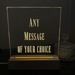 Personalised Any Wording LED Lamp Gift