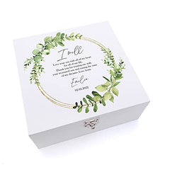 ukgiftstoreonline Personalised Mother Of The Groom Wedding Keepsake Wooden Box