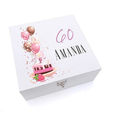 ukgiftstoreonline Personalised 60th Birthday Gifts For Her Keepsake Wooden Box
