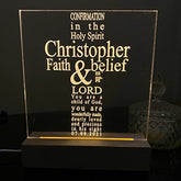 Personalised Confirmation Gift LED Lamp Gift