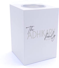 Personalised Family Tea Light Holder