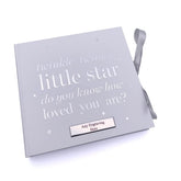 Personalised White Baby Photo Album Twinkle Twinkle Little Star photo album ukgiftstoreonline