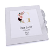 ukgiftstoreonline Personalised Baby My First Year Keepsake Record Book With Initial