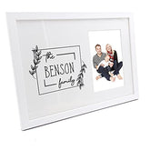 Personalised Family Name Leaf Design Photo Frame