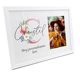 Personalised Any Name Pink Monogram Sentiment Photo Frame