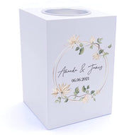 Personalised Wedding Gift Tea Light Holder Mr and Mrs
