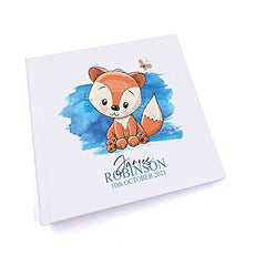Personalised Baby Boy Cute Fox Design Photo Album