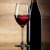 Personalised Best Nan Gift Wine Glass Boxed