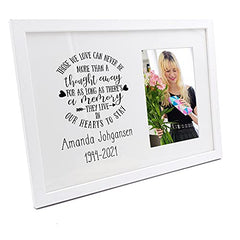 Personalised Those we love memorial remembrance Photo Frame