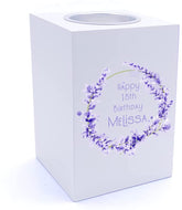 Personalised Lavender Wreath Tea Light Holder for any occasion