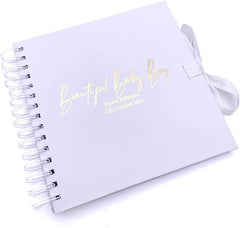 Personalised Baby Boy Record Book, Scrapbook or Photo Album Gift