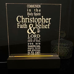 Personalised Communion Gift LED Lamp Gift