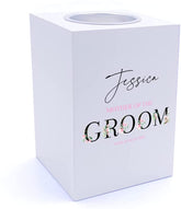 Personalised Mother Of Groom Wedding Tea Light Holder
