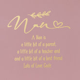 ukgiftstoreonline Personalised Nan Pink Gift Box With Sentiment