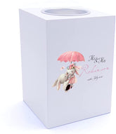 Personalised Mr & Mrs Robinson Wedding Anniversary Tea Light Holder