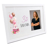 Personalised 30th Birthday Gifts for her Photo Frame