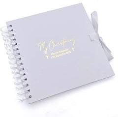 Personalised Our Christening Guest Book, Photo Album or Scrapbook