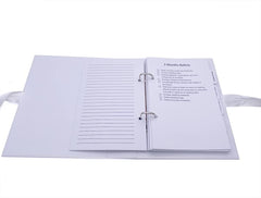 Personalised Wedding Planner Engagement Gift With Ribbon Eucalyptus Design