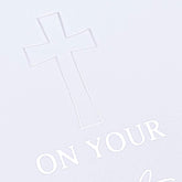 ukgiftstoreonline White Baptism Keepsake Memory Box Gift With Silver Debossed Print