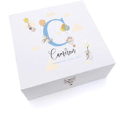 ukgiftstoreonline Personalised Baby Cute Mouse Themed Monogram Keepsake Wooden Box