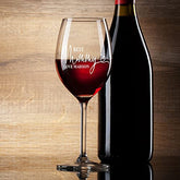 Personalised Best Mummy Gift Wine Glass Boxed