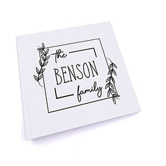 Personalised Family Name Leaf Design Photo Album