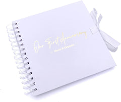 Personalised First Anniversary Scrapbook or Photo Album Gift