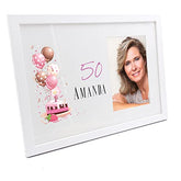 Personalised 50th Birthday Gifts for her Photo Frame