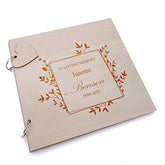 Personalised In Loving Memory Guest Book Scrap Book Album Leaf Design