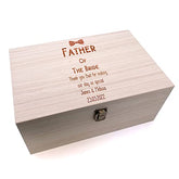 Personalised Wedding Father Of The Bride Keepsake Gift Box