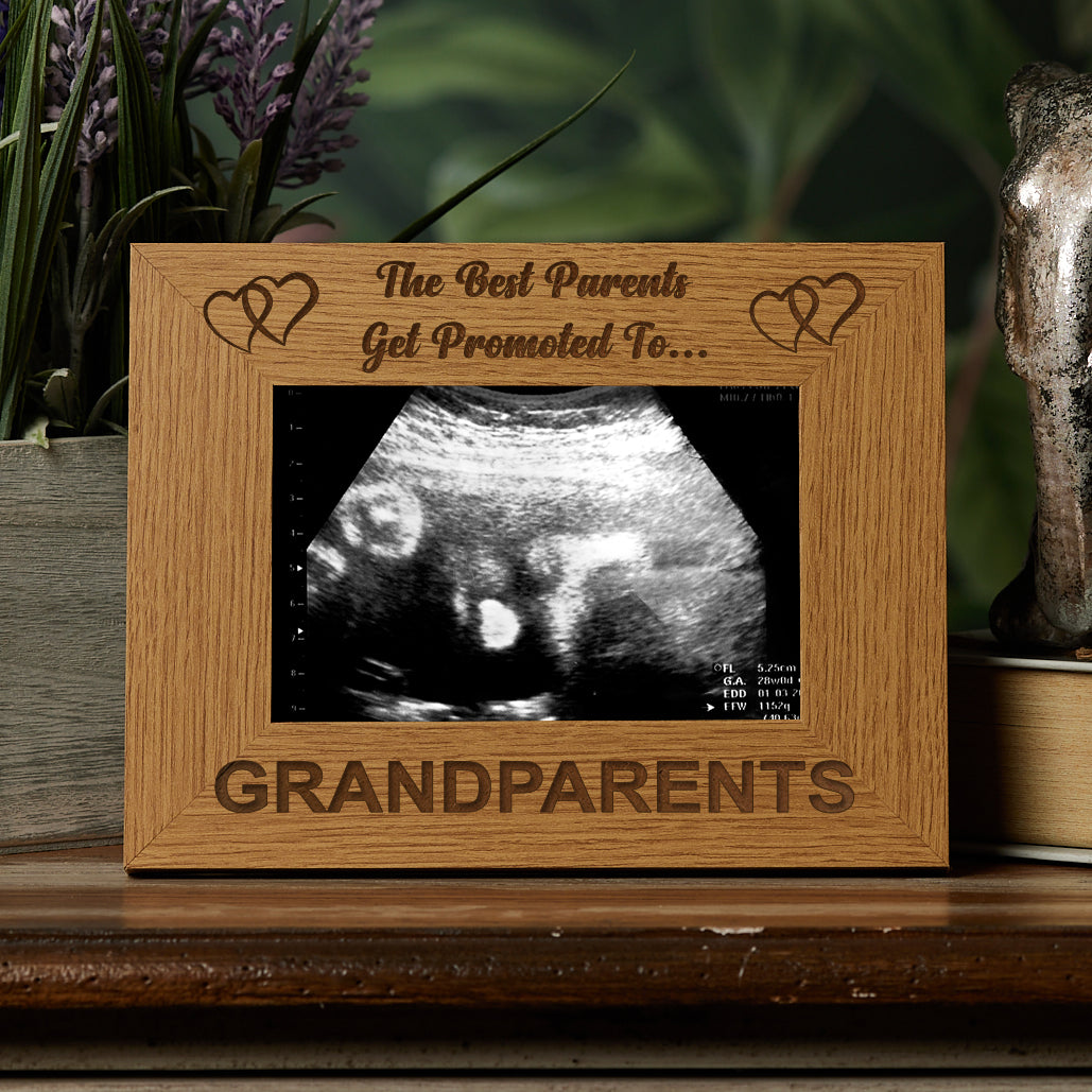 Best Parents Promoted To Grandparents Wooden Photo Frame Gift Grandparents Photo Frame ukgiftstoreonline 5 x 7 Inch
