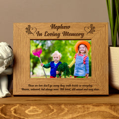 Nephew Memorial Remembrance Photo Frame
