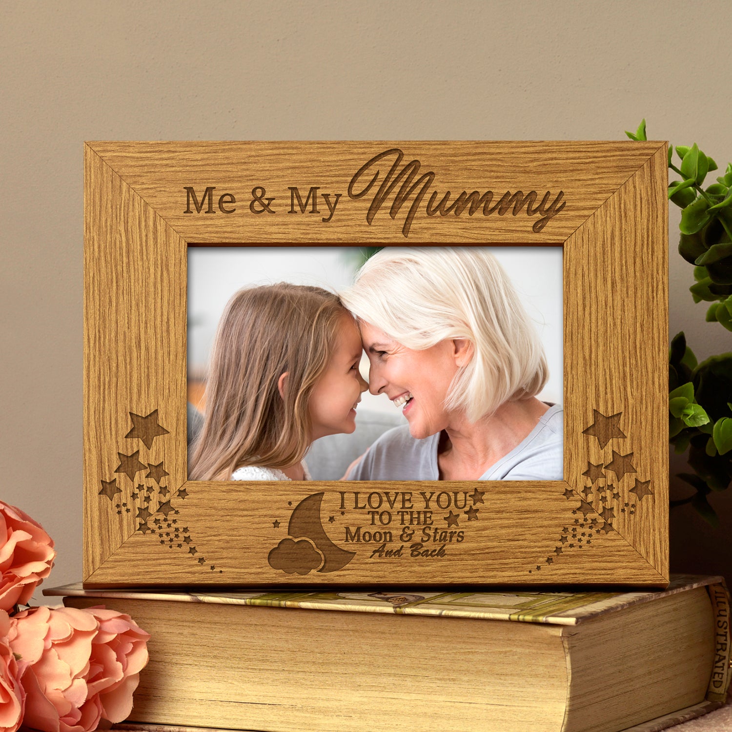 Me and My Mummy Love You To The Moon Photo Frame Gift 4 x 6 Inch