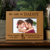 Together Or Far Apart Dad Wooden Photo Frame Gift