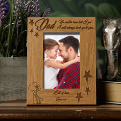 Dad no matter how tall I get Personalised Photo Frame Gift