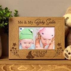 Me and My Baby Sister Engraved Photo Frame Gift