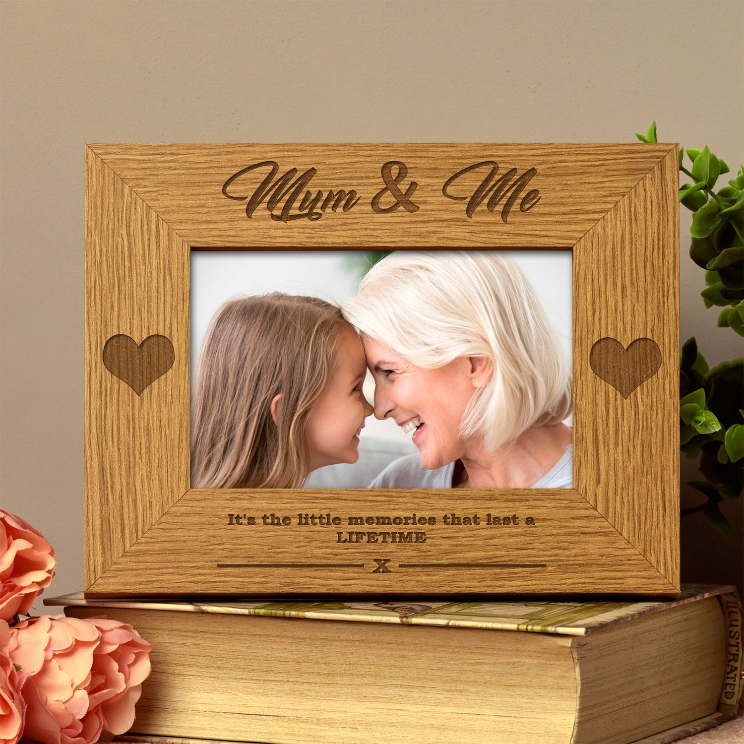 Mum and Me Wooden Photo Frame Gift - ukgiftstoreonline