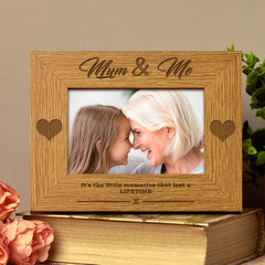 Mum and Me Wooden Photo Frame Gift - ukgiftstoreonline