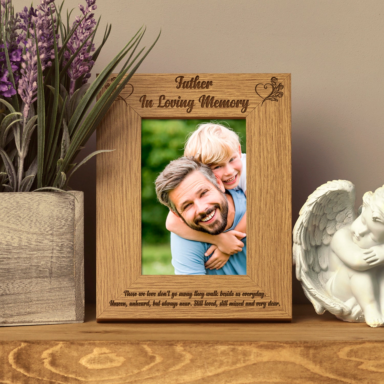 Grandma In Loving Memory Remembrance Portrait Wooden Photo Frame Gift - ukgiftstoreonline