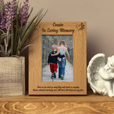Cousin In Loving Memory Remembrance Portrait Wooden Photo Frame Gift - ukgiftstoreonline