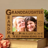 Grandma and Granddaughter Wooden Photo Frame Gift - ukgiftstoreonline