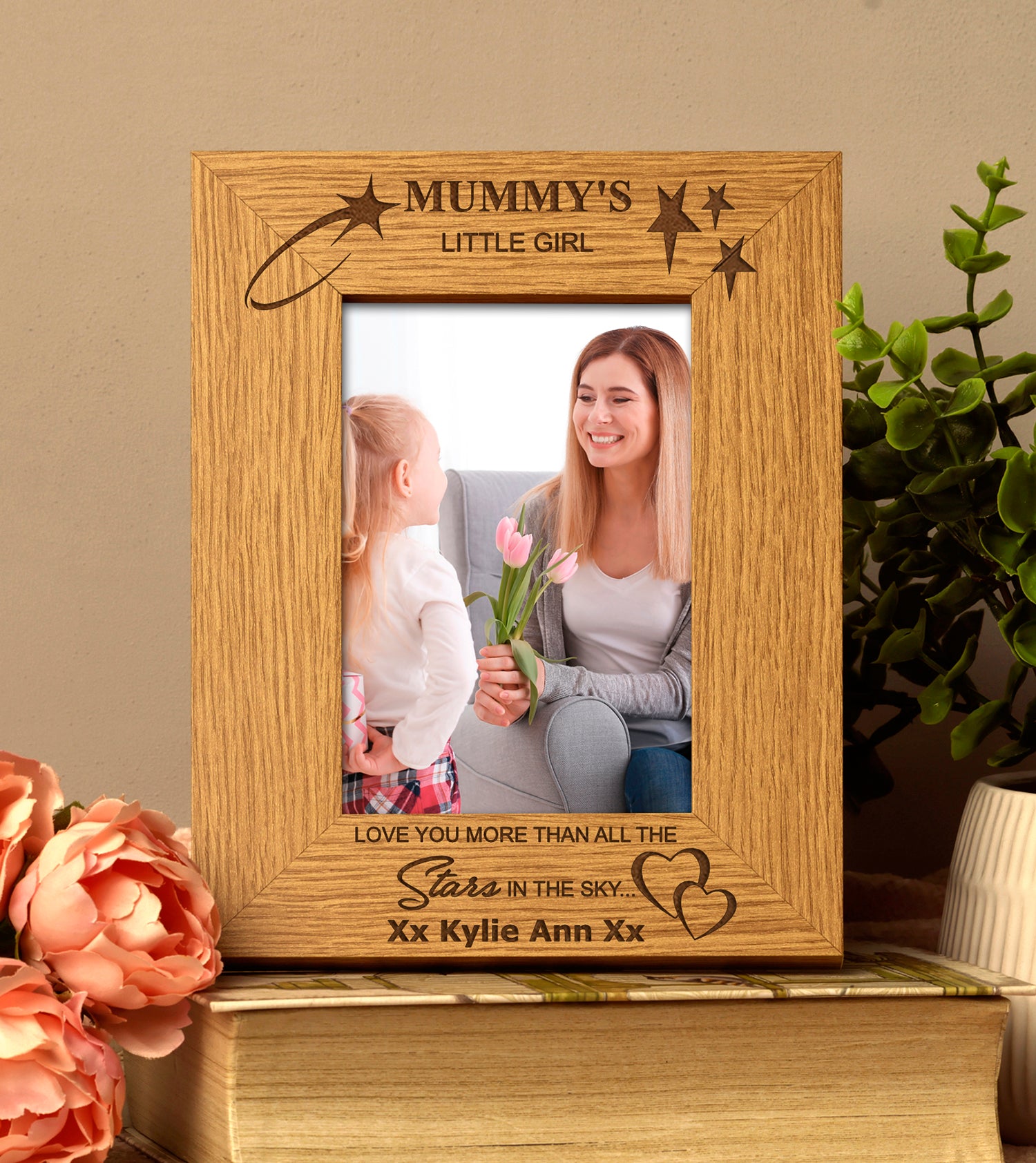 Personalised Mummy's Little Girl Photo Frame Gift Portrait - ukgiftstoreonline